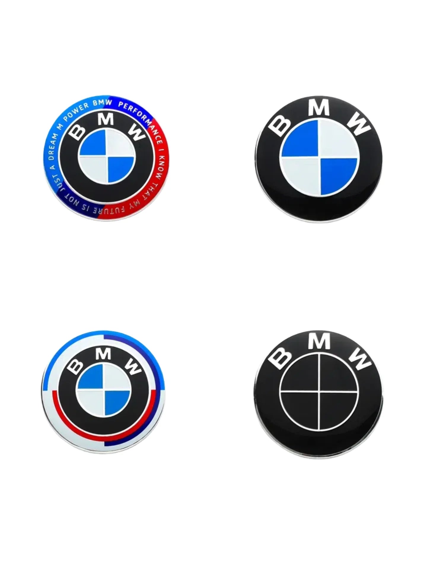 4× BMW Wheel Centre Hub Caps – 56mm / 68mm M Sport Style (Fits E90, F10, F30, G20, G Series)