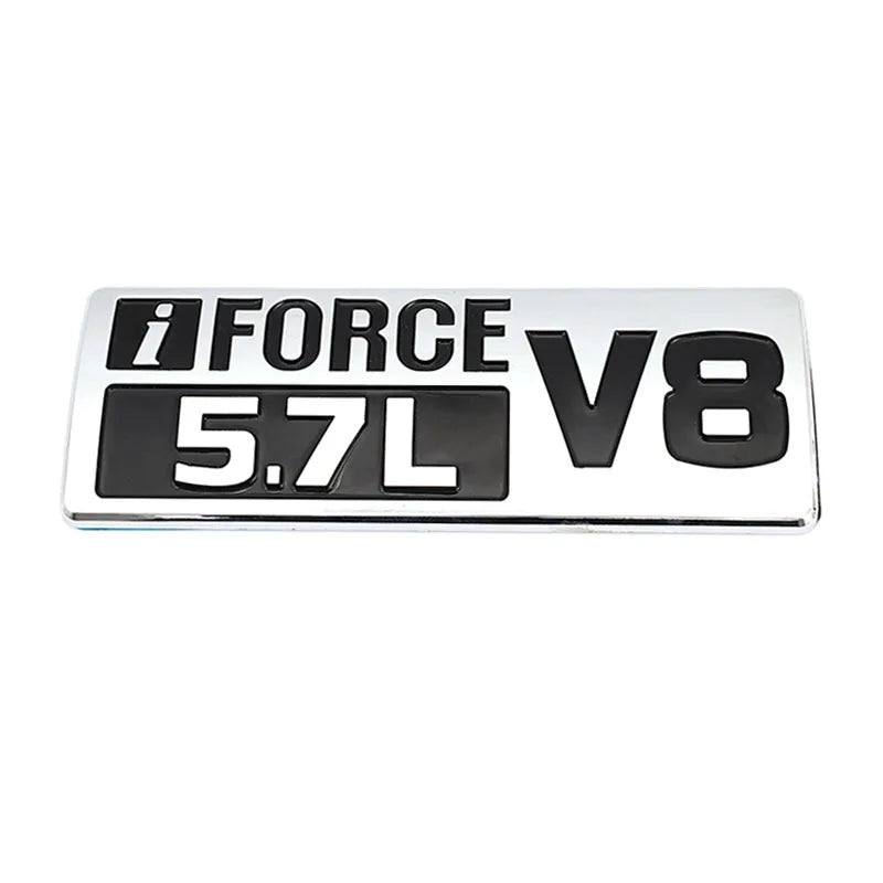 iFORCE 5.7L V8 Logo Badge Emblem Decals for Toyota Tundra Prado Corolla Highlander Venza Hiace Previa SEQUOIA