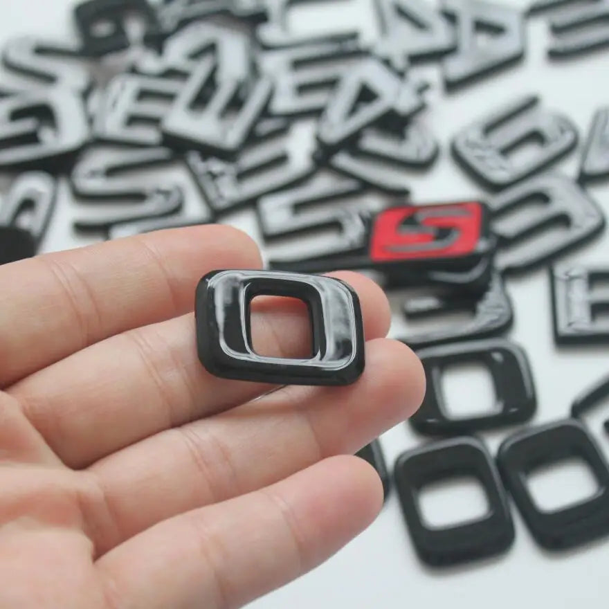 Gloss Black Mercedes-Benz Emblem Set