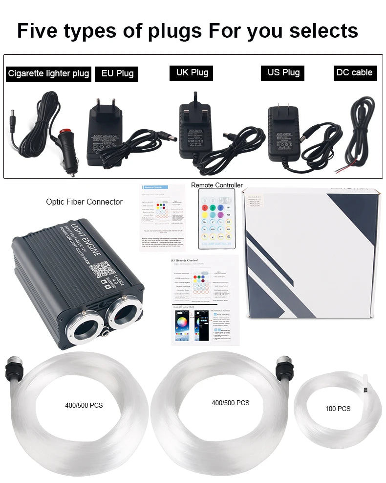 DIY 16W Car Starlight/ Sky Light RGB Interior Kit