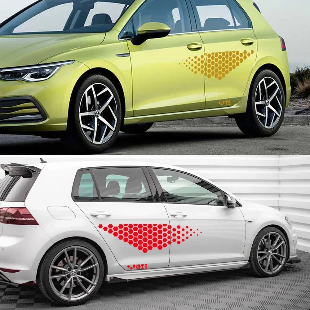 TCR Vinyl Side Decals for Volkswagen VW Golf & Polo Models
