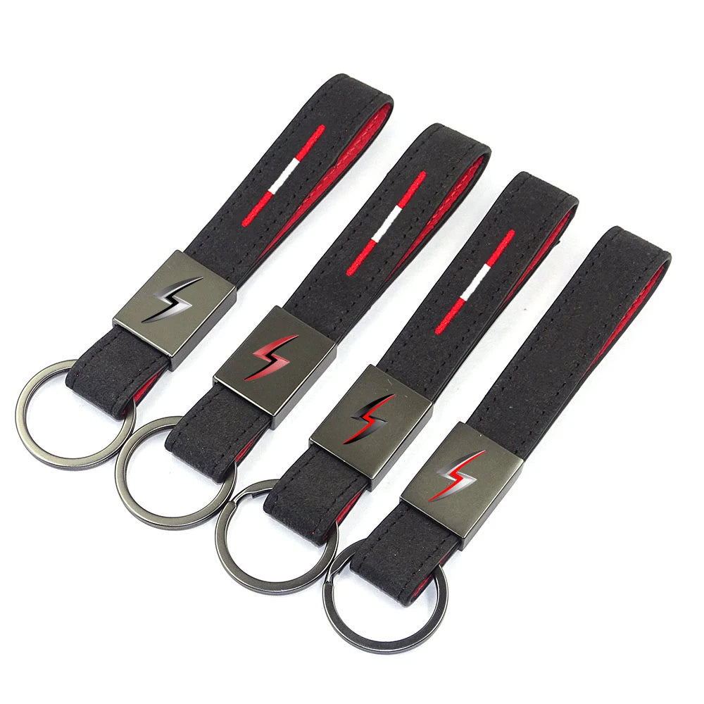 Alcantara Leather Keychain for Nissan Models