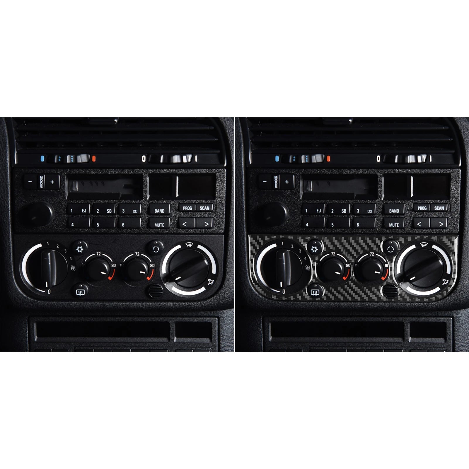 Carbon Fiber AC Panel Trim Sticker for BMW 3 Series E36