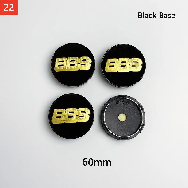 BBS Hub Center Cap Cover Set – Multiple Sizes