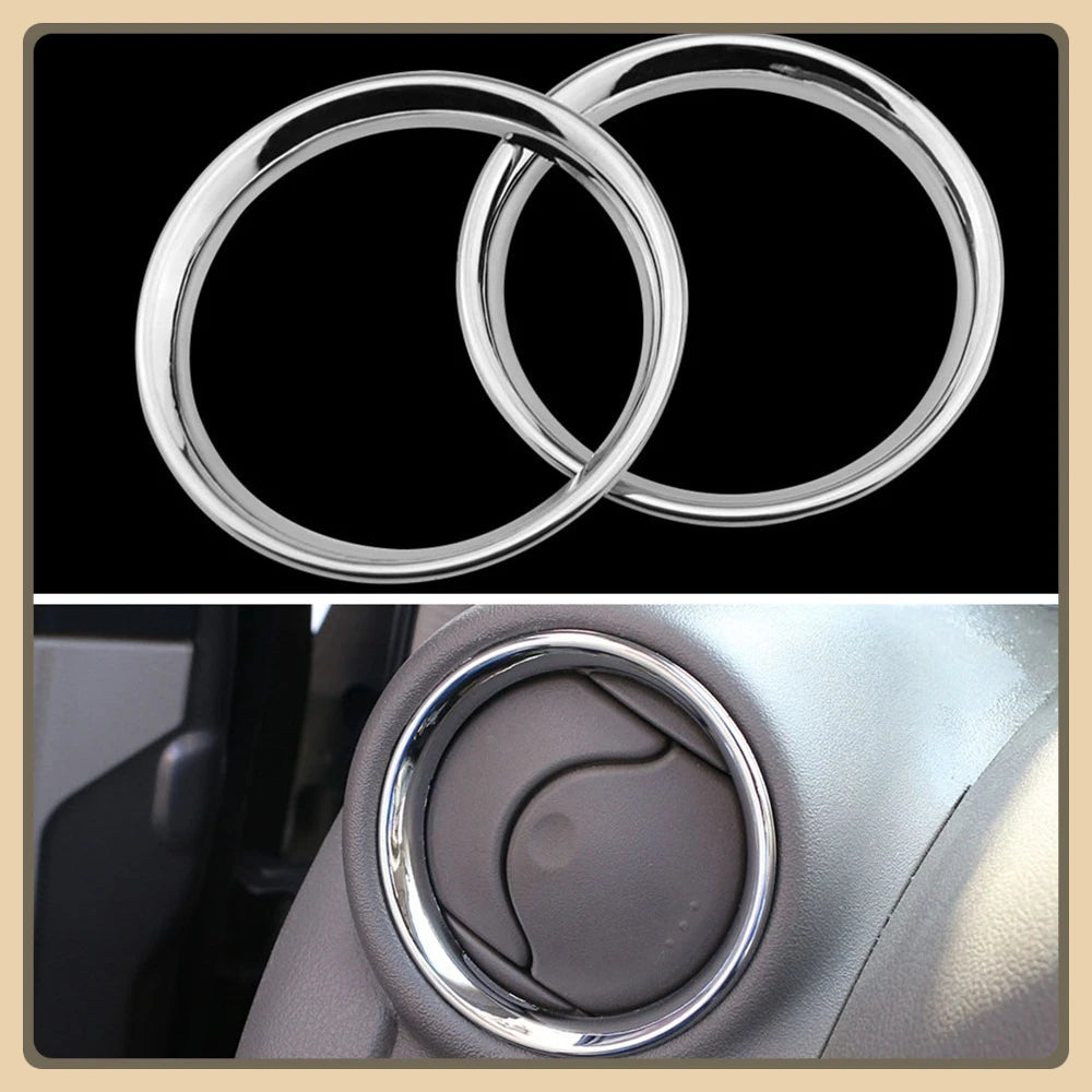 ABS Chrome Air Vent Trim Ring - Nissan Interior
