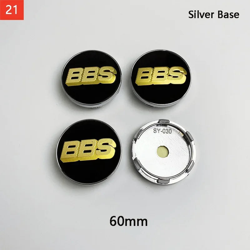 BBS Hub Center Cap Cover Set – Multiple Sizes