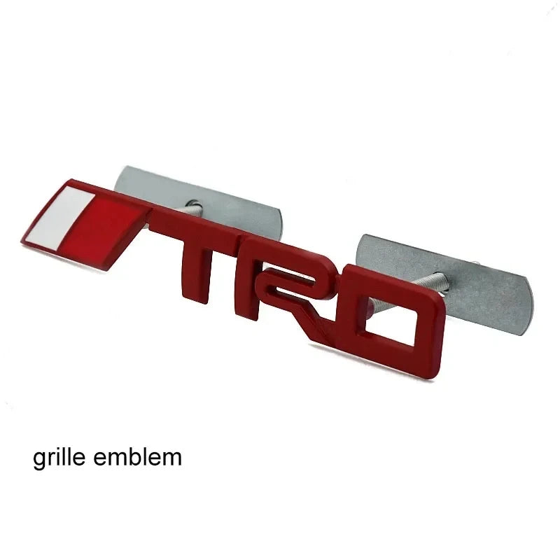 Metal TRD Emblem Badge Front and Rear Sticker for Toyota Vehicle
