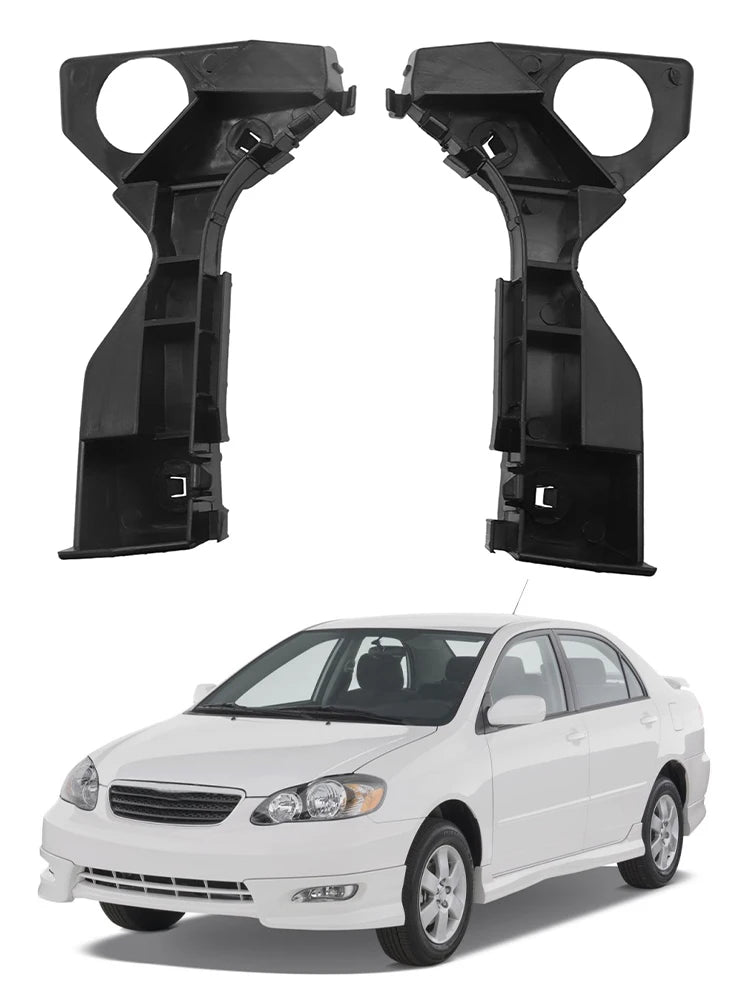 Pair Front Bumper Mounting Brackets for Toyota Corolla 2003 -2008