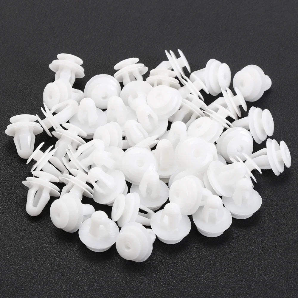 100pcs Auto Fastener Clip Kit with Plastic Fender Rivet Push Retainer Pins