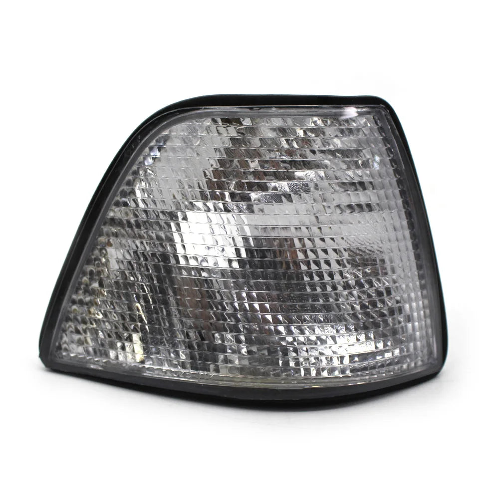 Pair of White Lens Turn Signal Lights Replacement for BMW E36 318i, 328i, M3