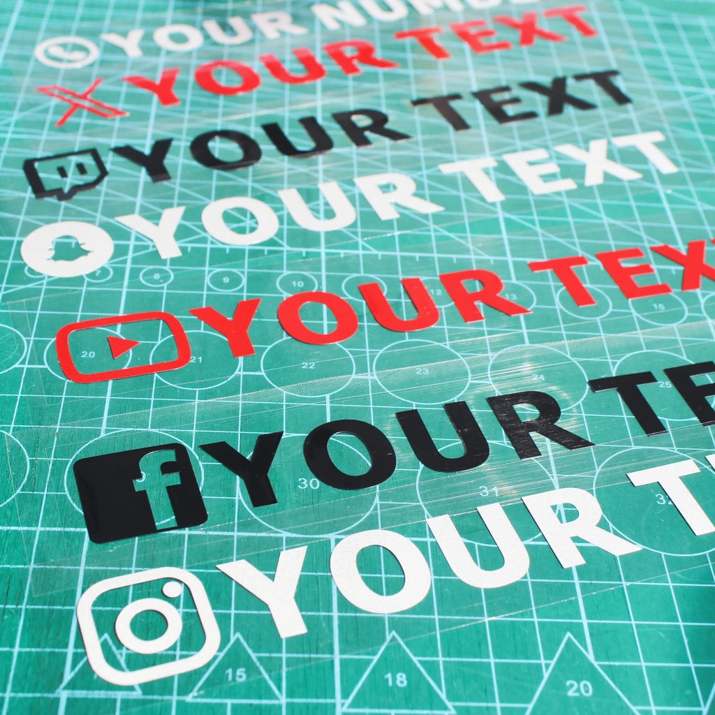 Custom Text Car Window Sticker