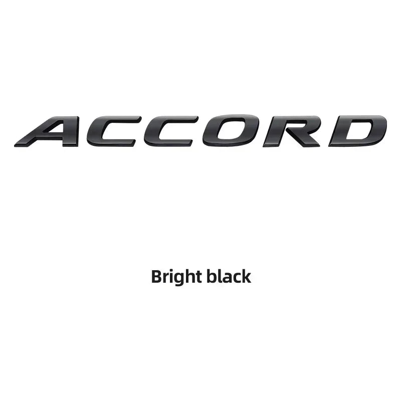 Honda Accord 3D Chrome Letter Badge Emblem