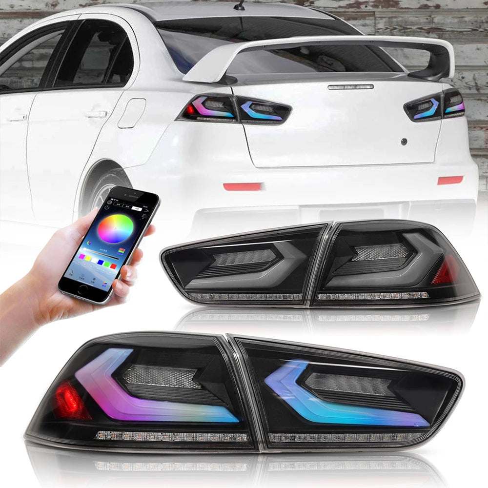 Dynamic LED Tail Light Assembly for Mitsubishi Lancer EVO-X (2008-2018)