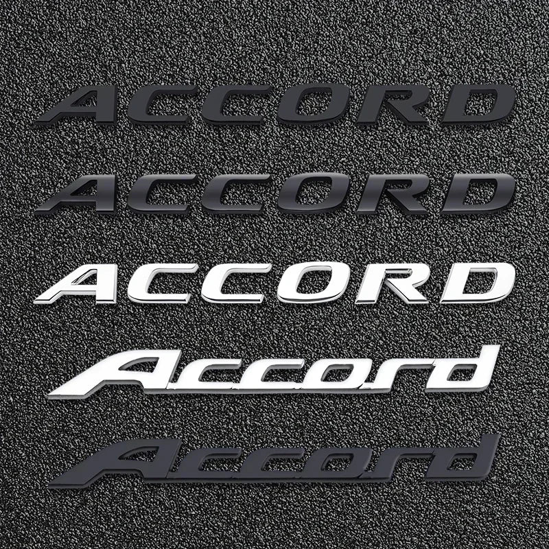 Honda Accord 3D Chrome Letter Badge Emblem