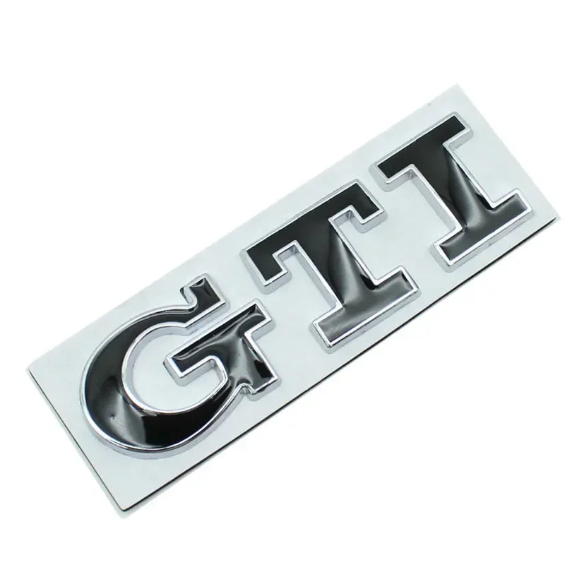 1Pcs Car Metal Badge Sticker Front Grille Decal Decoration For VW GTI Passat B6 Golf Mk7 Polo Tiguan Jetta T-ROC Sharan Touran