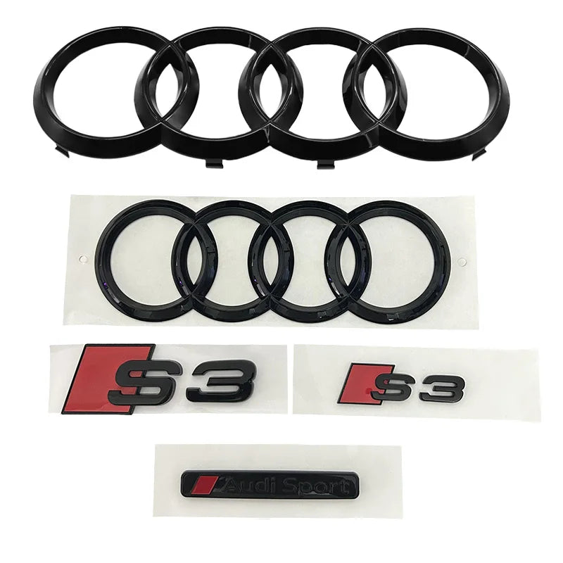 Audi S3 Four-Ring Logo Emblem Badge 2010-2020