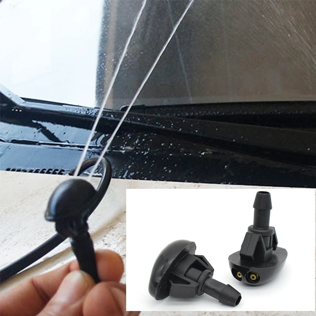 Front Windshield Wiper Washer Nozzle For Nissan