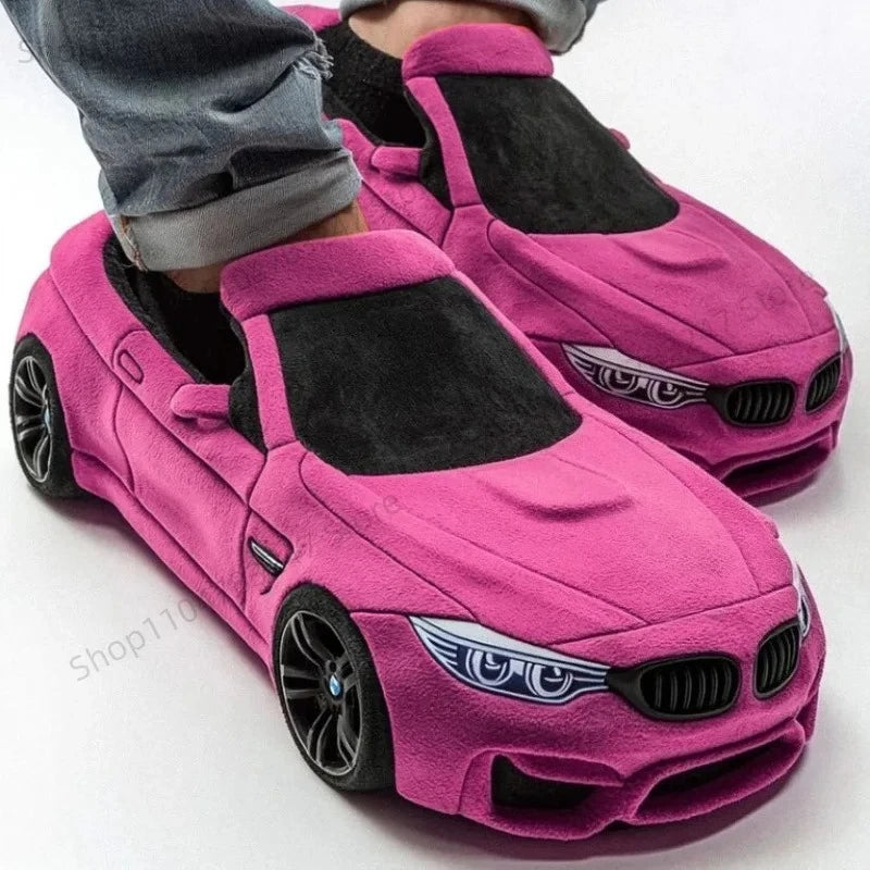 Car Plush Slippers Set UniSex