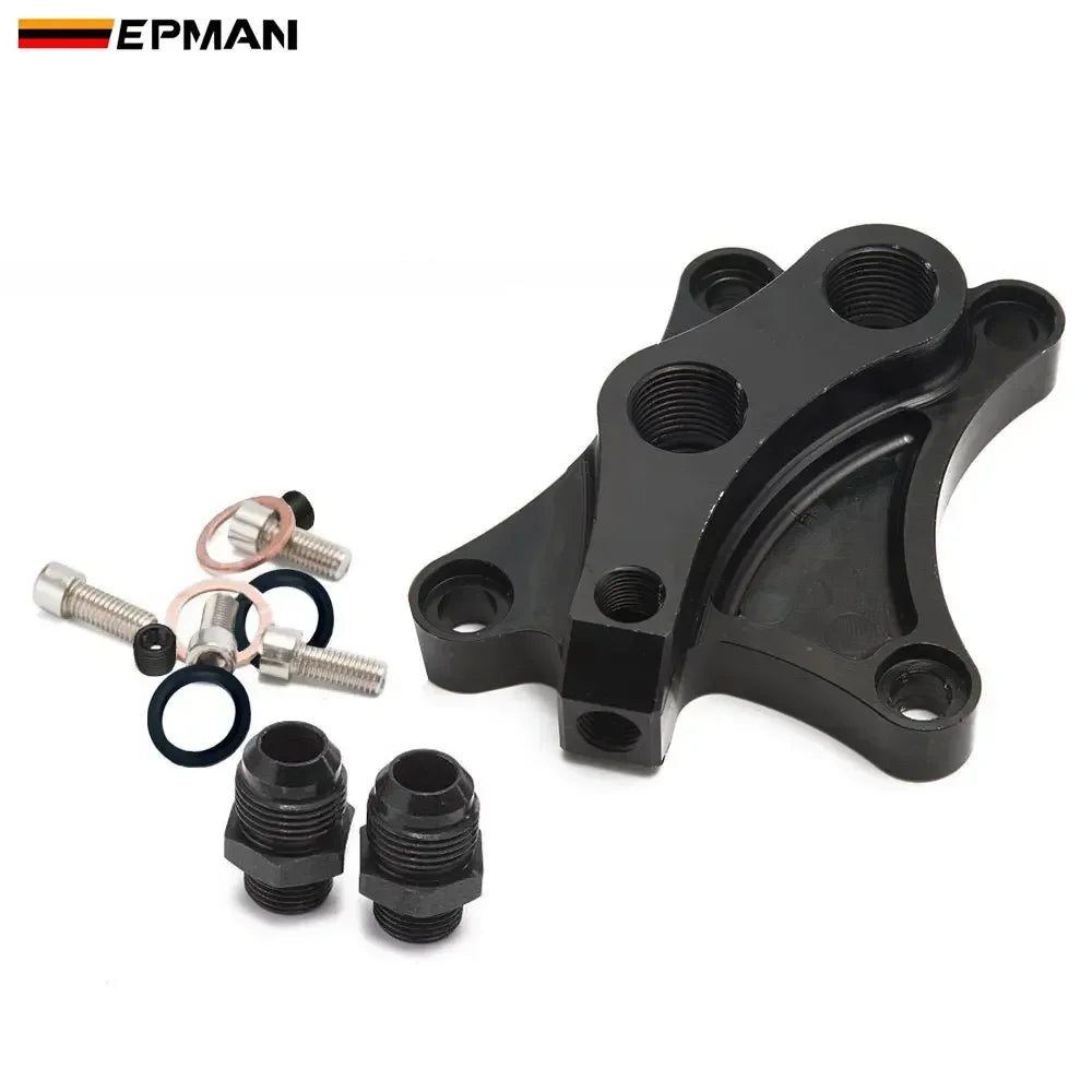 EPMAN Oil Block Sandwich Adapter for SR20DET Nissan  S13, S14, and S15