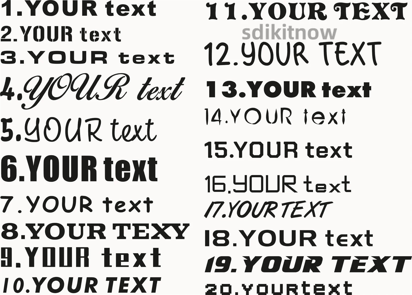 Custom Text Car Window Sticker