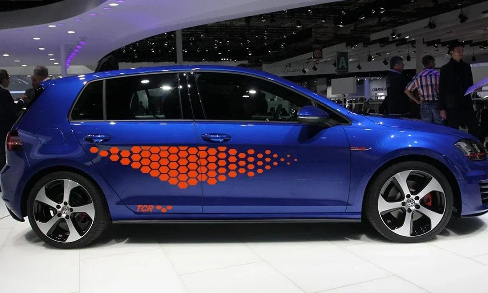 TCR Vinyl Side Decals for Volkswagen VW Golf & Polo Models
