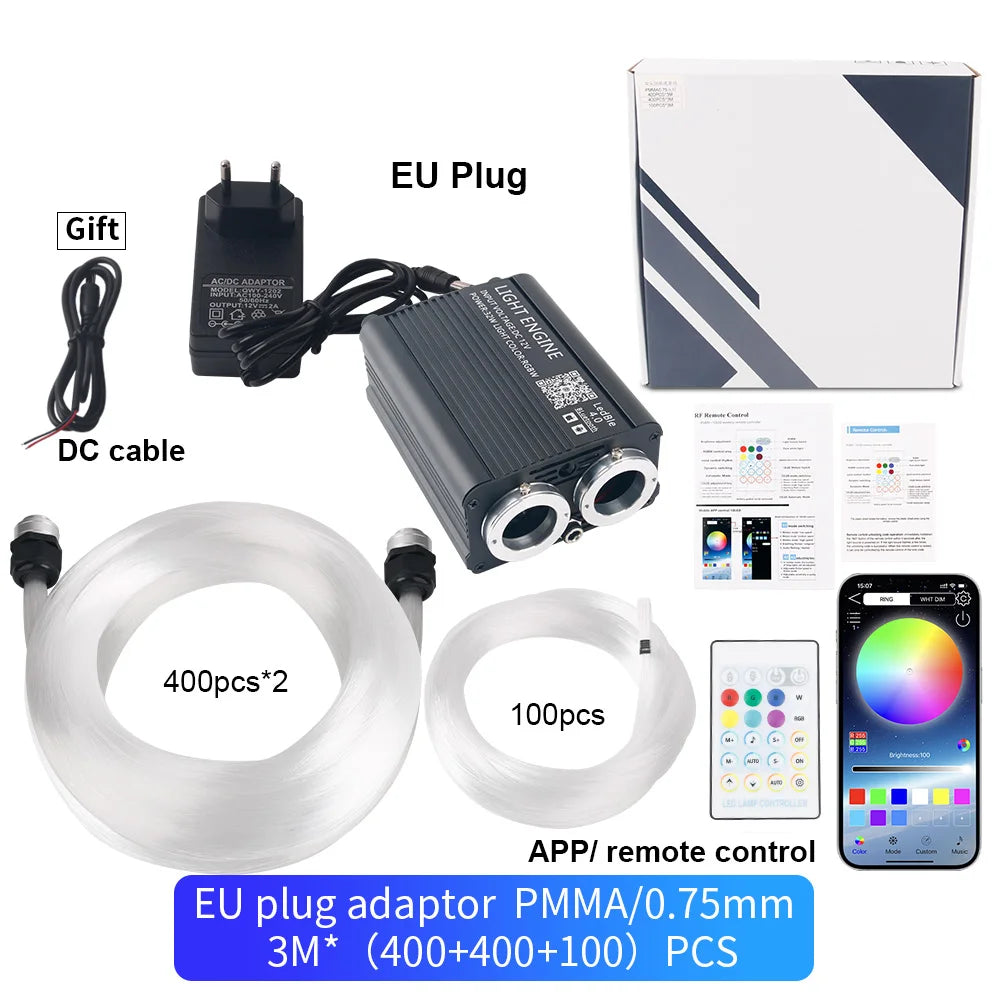 DIY 16W Car Starlight/ Sky Light RGB Interior Kit