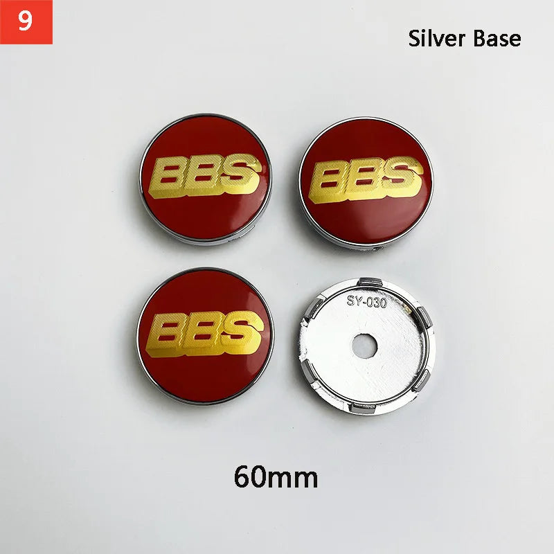 BBS Hub Center Cap Cover Set – Multiple Sizes
