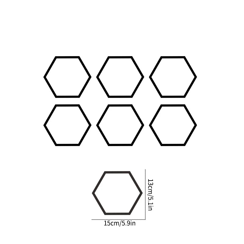 10-Pack Honeycomb Vinyl Car Stickers for Side Door
