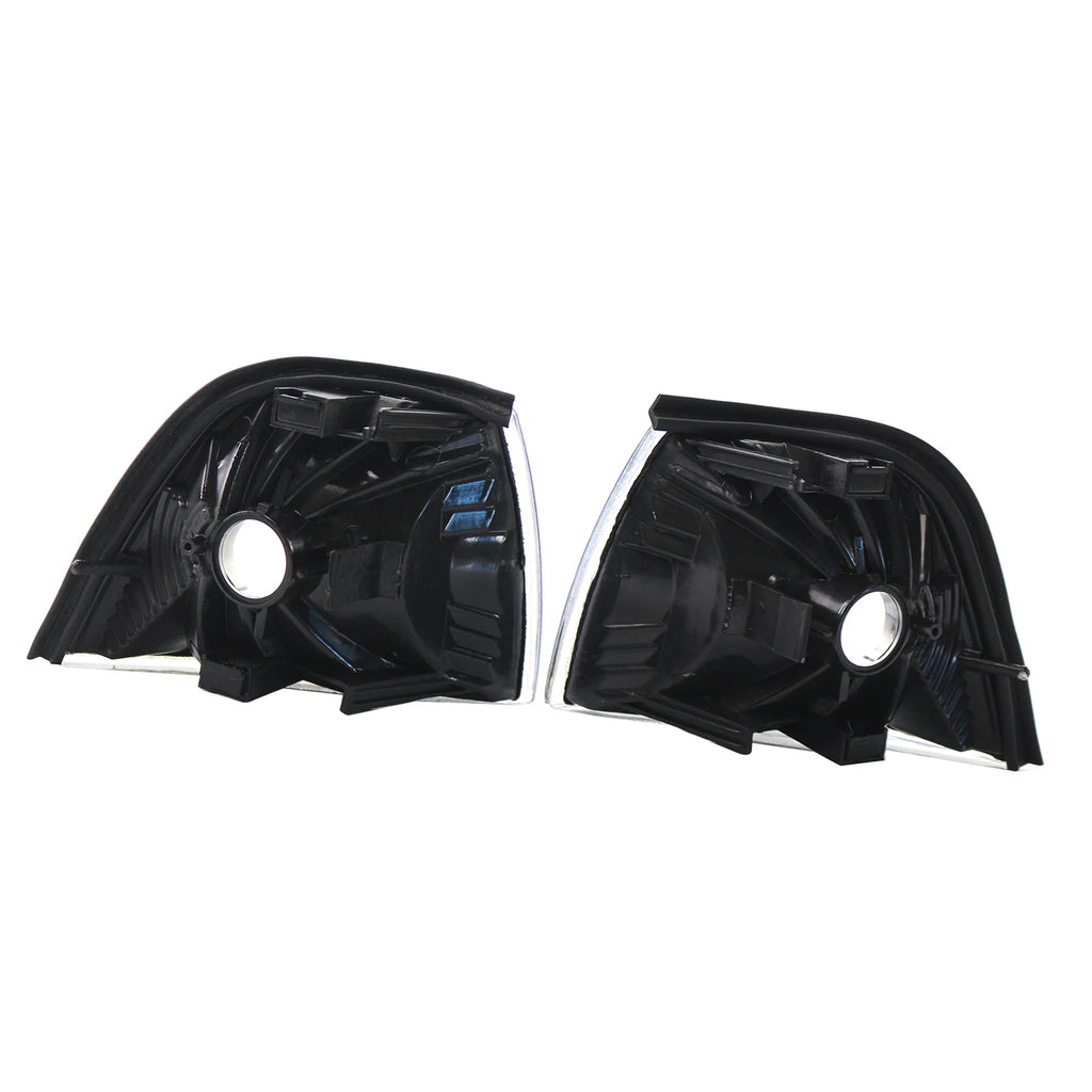 Pair of White Lens Turn Signal Lights Replacement for BMW E36 318i, 328i, M3