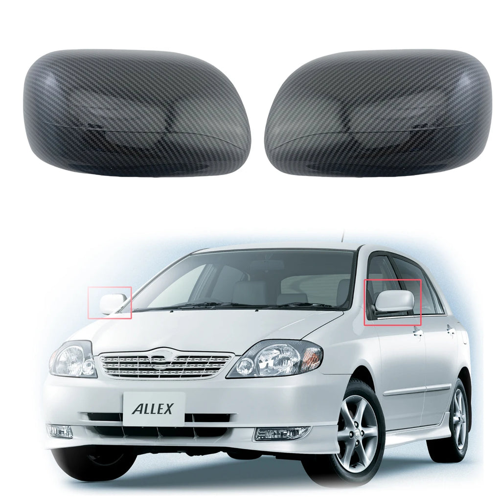 Carbon Fiber Style Side Mirror Covers for Toyota Corolla  2001-2004
