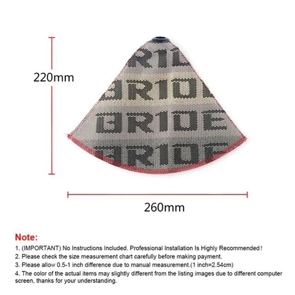 Universal JDM Style Canvas Shift Lever Knob Boot Cover
