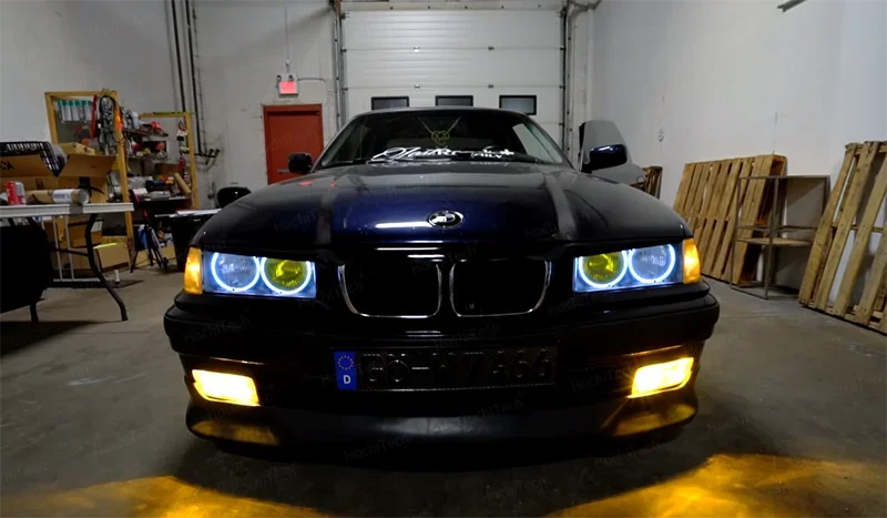 BMW 3 Series E30 E36 E46 E39 E38  Headlight Halo Angel Demon Eyes Kit Angel Eyes Light