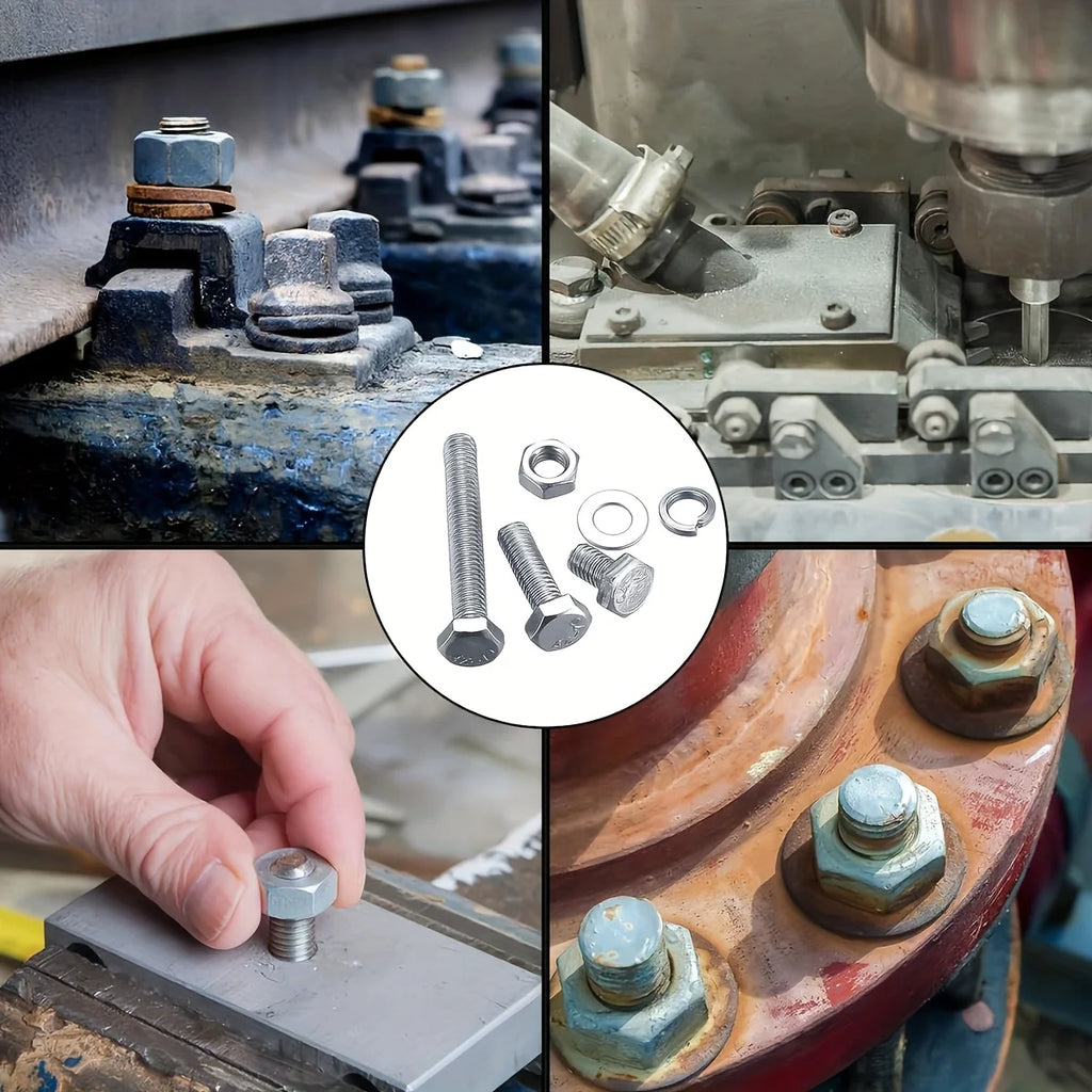 520-Piece Set M3M4M5M6 Stainless Steel Bolts Kit