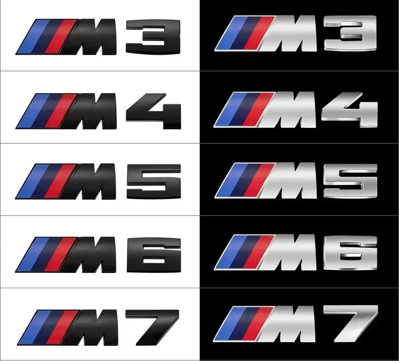 3D M Sport Emblem Badge – BMW M Series (M1 / M2 / M3 / M4 / M5 / M6 / M7)
