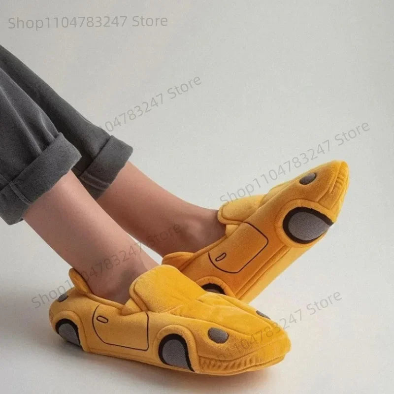 Car Plush Slippers Set UniSex