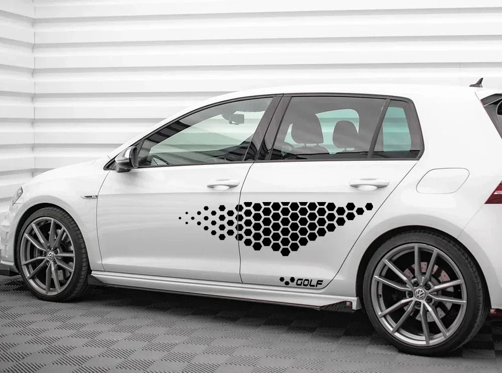 TCR Vinyl Side Decals for Volkswagen VW Golf & Polo Models