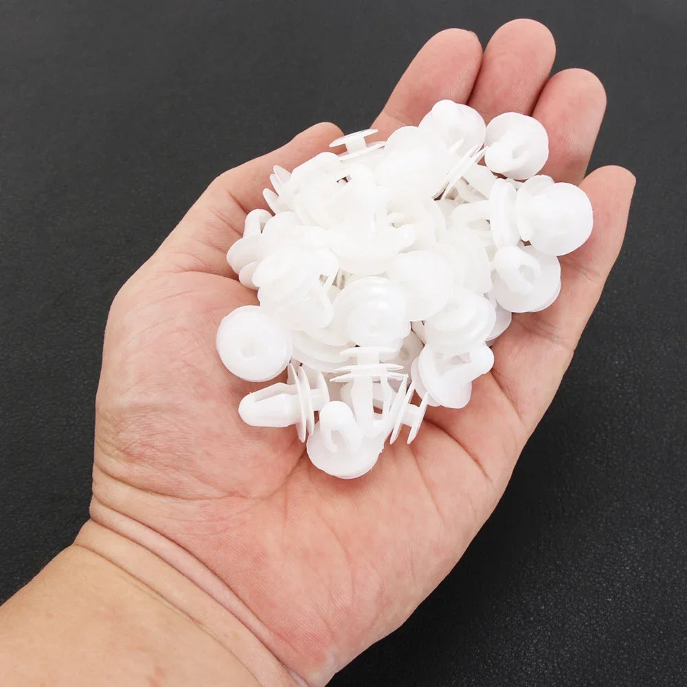 100pcs Auto Fastener Clip Kit with Plastic Fender Rivet Push Retainer Pins