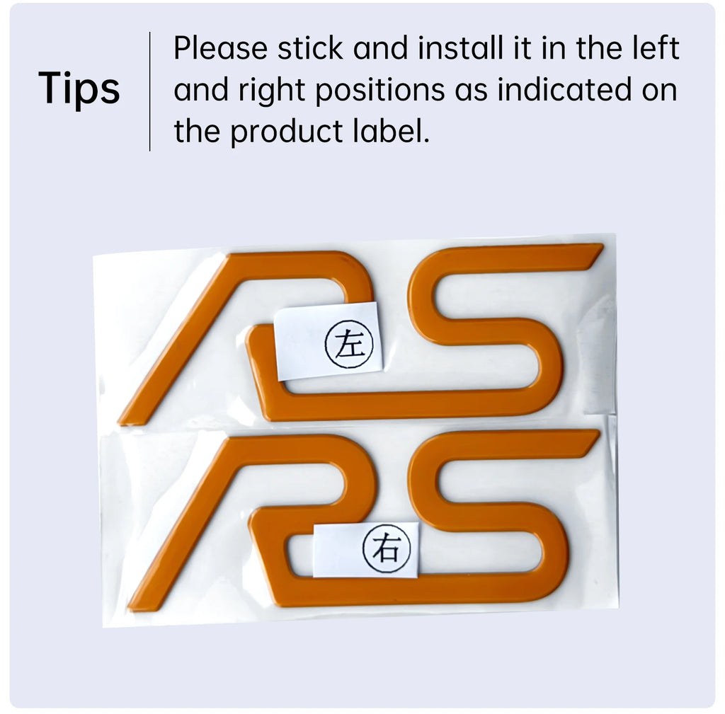 RS Logo for Ford Focus Wing MK3 (2015-2018)