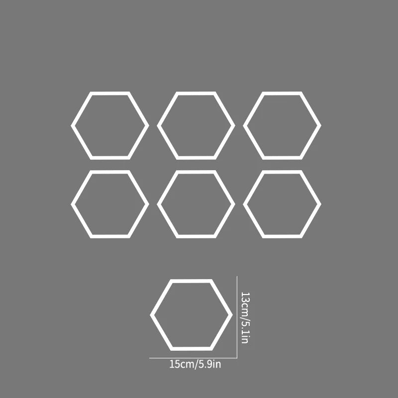 10-Pack Honeycomb Vinyl Car Stickers for Side Door