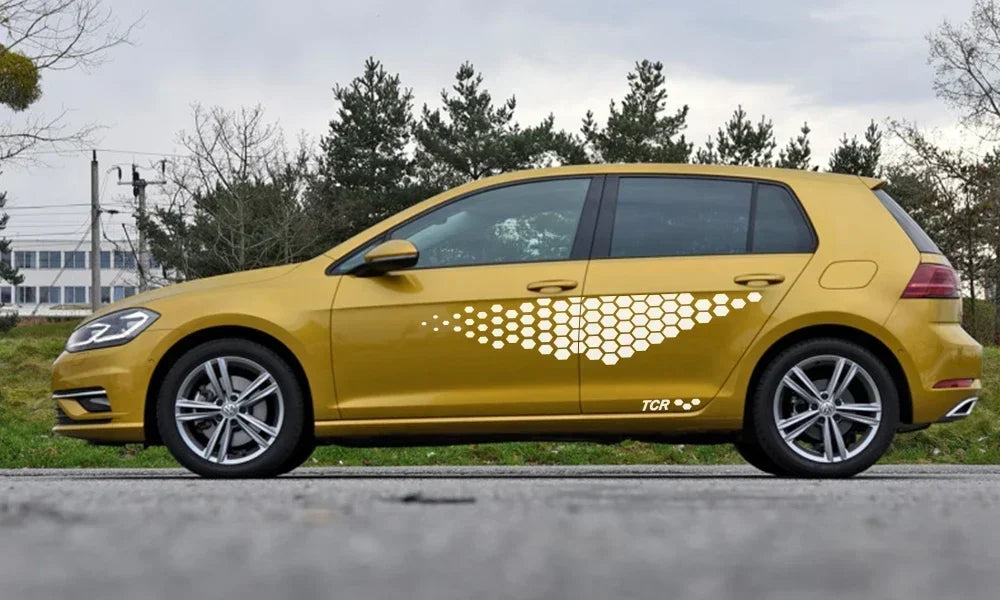 TCR Vinyl Side Decals for Volkswagen VW Golf & Polo Models