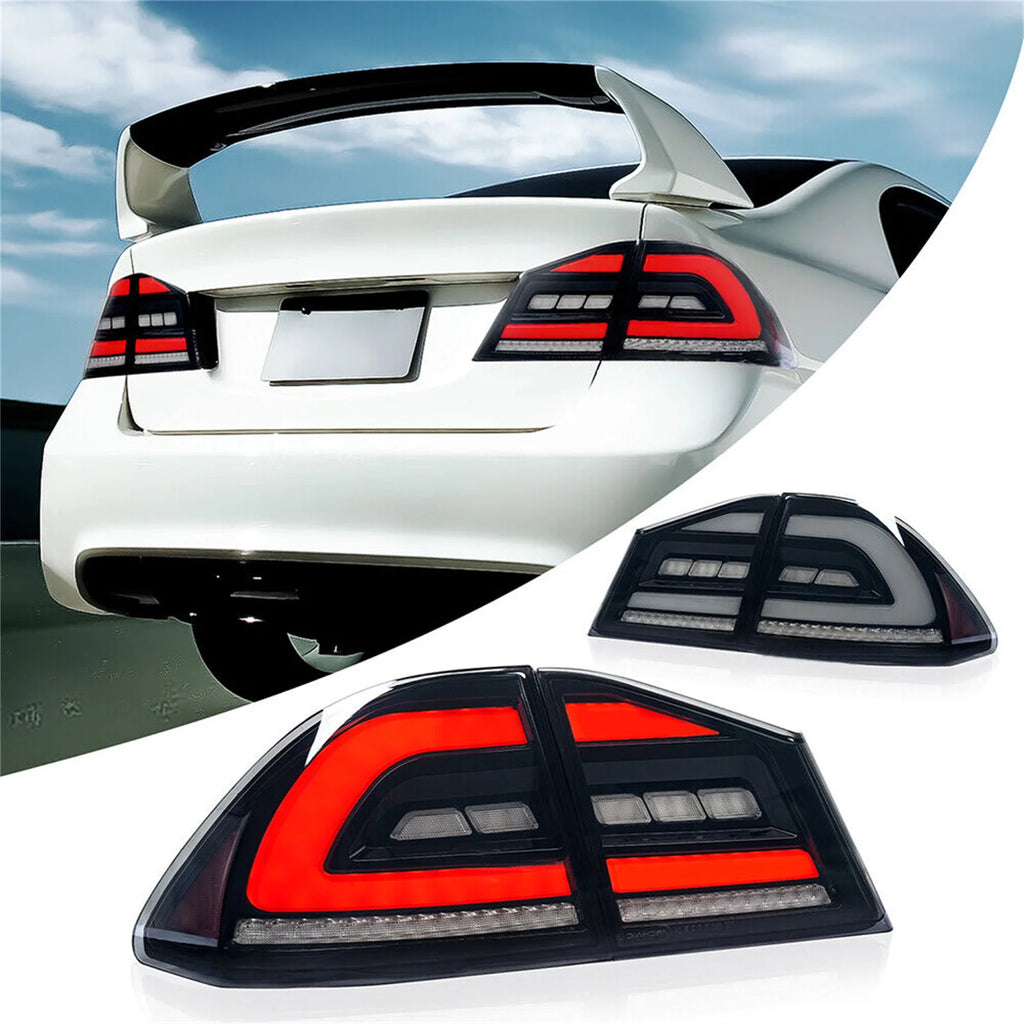 2PCS Sequential Rear LED Tail Light For Honda Civic 2005-2012 FD2