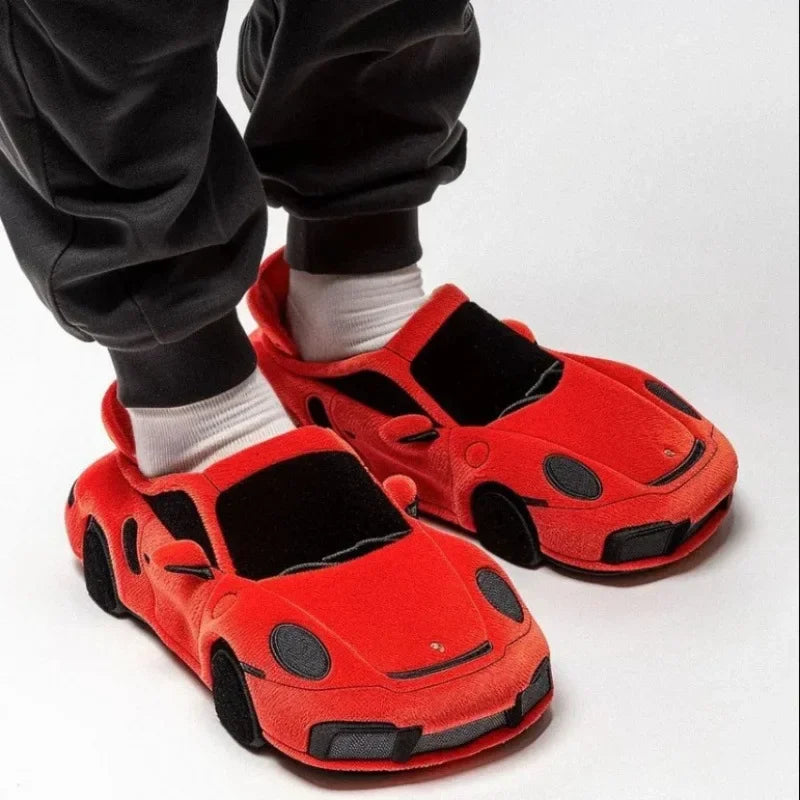 Car Plush Slippers Set UniSex