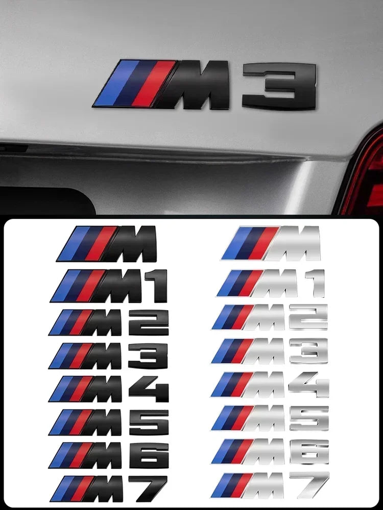 3D M Sport Emblem Badge – BMW M Series (M1 / M2 / M3 / M4 / M5 / M6 / M7)