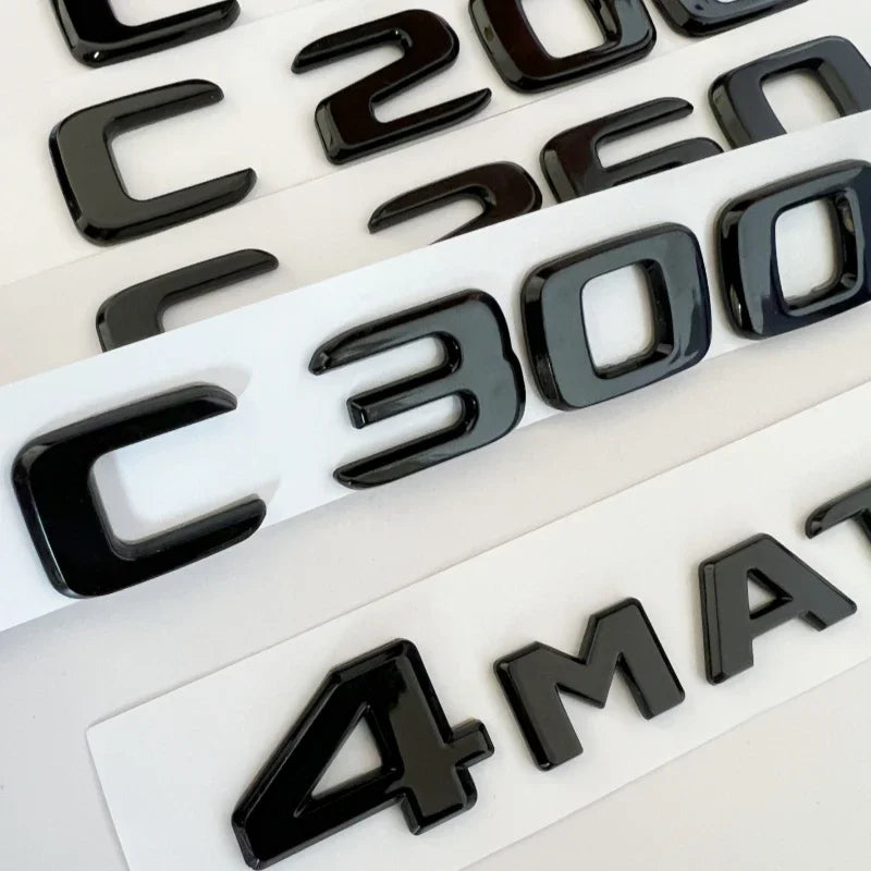 Mercedes-Benz C-Class Trunk Letter Emblems
