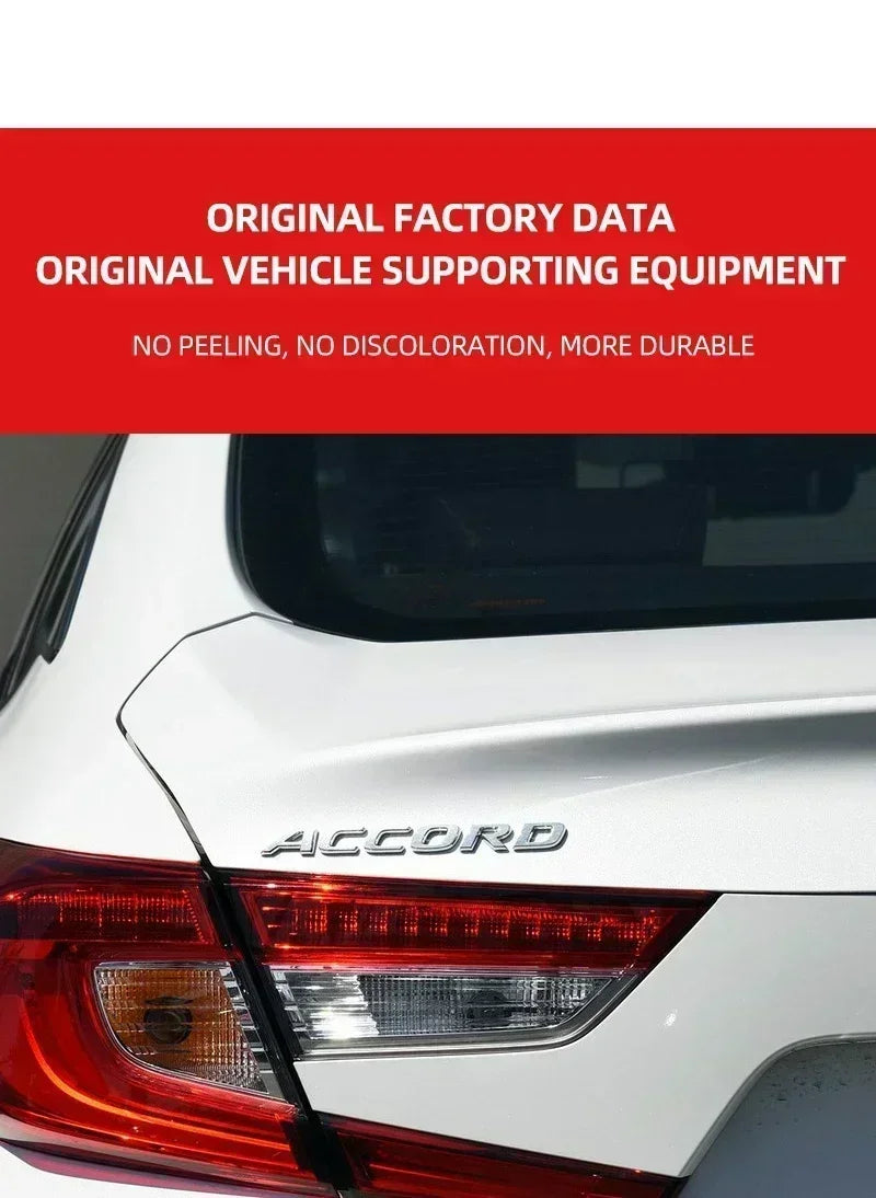 Honda Accord 3D Chrome Letter Badge Emblem