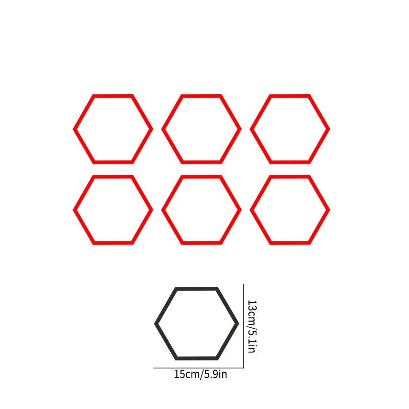 10-Pack Honeycomb Vinyl Car Stickers for Side Door