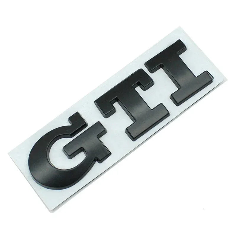 1Pcs Car Metal Badge Sticker Front Grille Decal Decoration For VW GTI Passat B6 Golf Mk7 Polo Tiguan Jetta T-ROC Sharan Touran