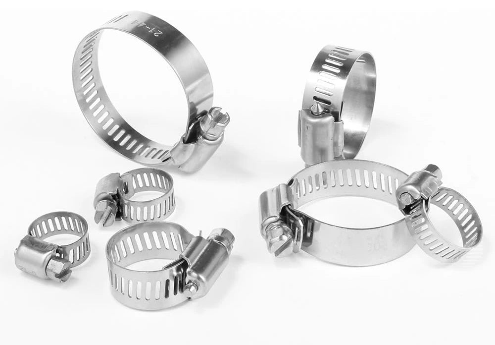 Adjustable Stainless Steel Hose Clamp Set 8-38mm