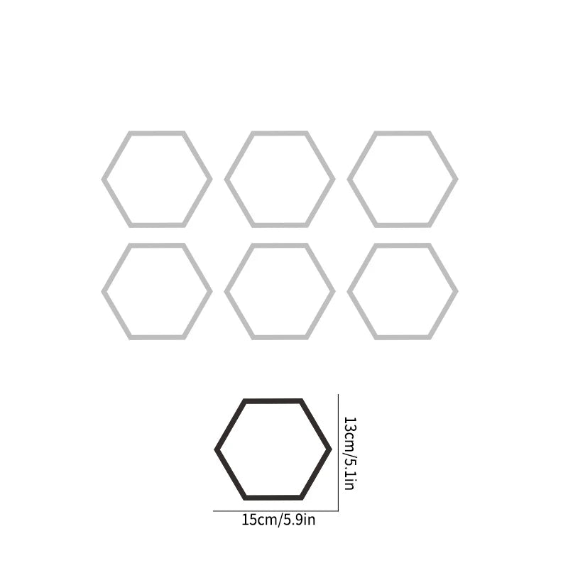 10-Pack Honeycomb Vinyl Car Stickers for Side Door