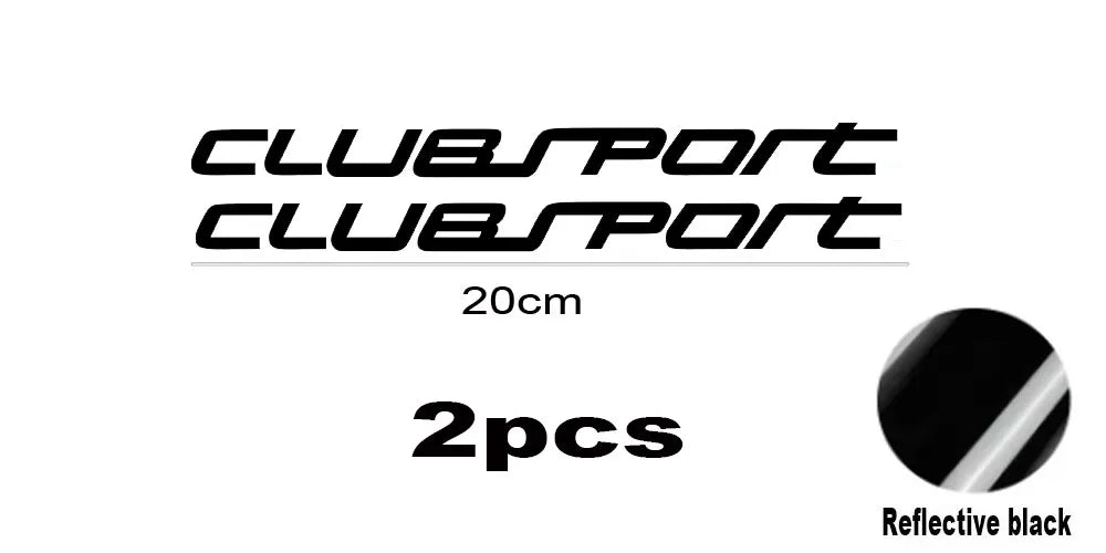 2pcs Performance Clubsport Stickers for Volkswagen Golf Series